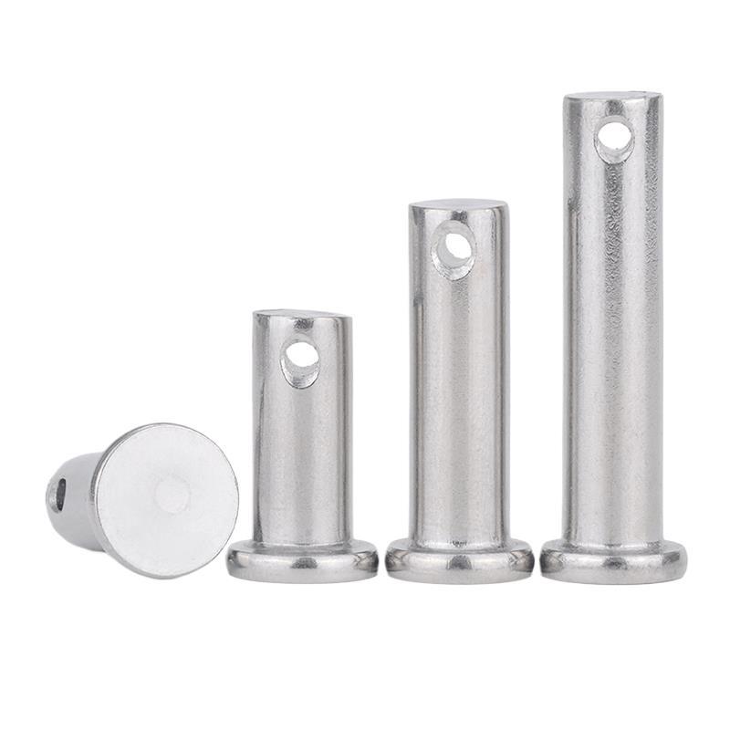 304不锈钢带孔销轴开口销组合套装圆柱销销钉定位插销M3-M20 5折