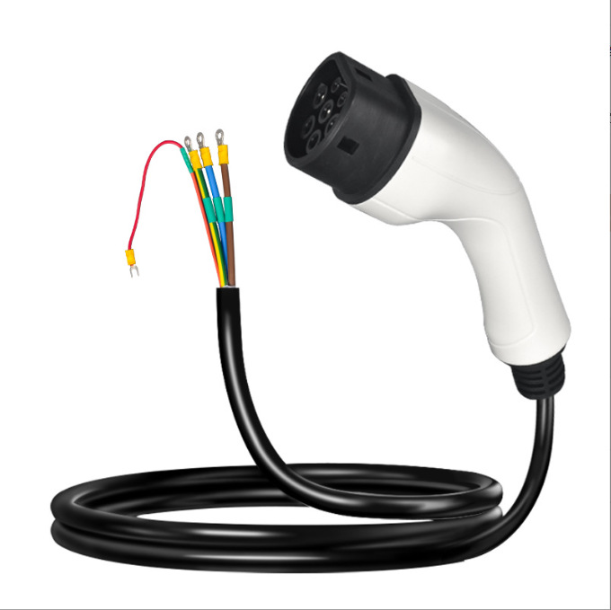 乔充欧标充电桩枪线 新能源汽车充电枪延长线16A/32A枪头充电桩配