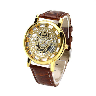 watch fashion hollowed out watch non-mechanical watch belt fashion trade watch