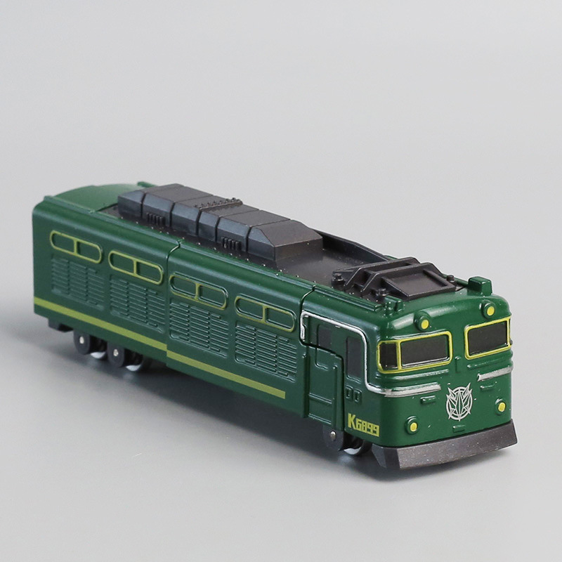 合金変形列車ロボット高速鉄道戦士エンジニアリング車両おもちゃの車グリーンキングコングボーイ変身復興号|undefined