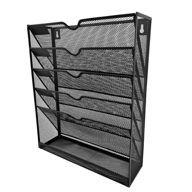 Металлическая стойка для хранения документов Пятиэтажная колонка для газет и журналов