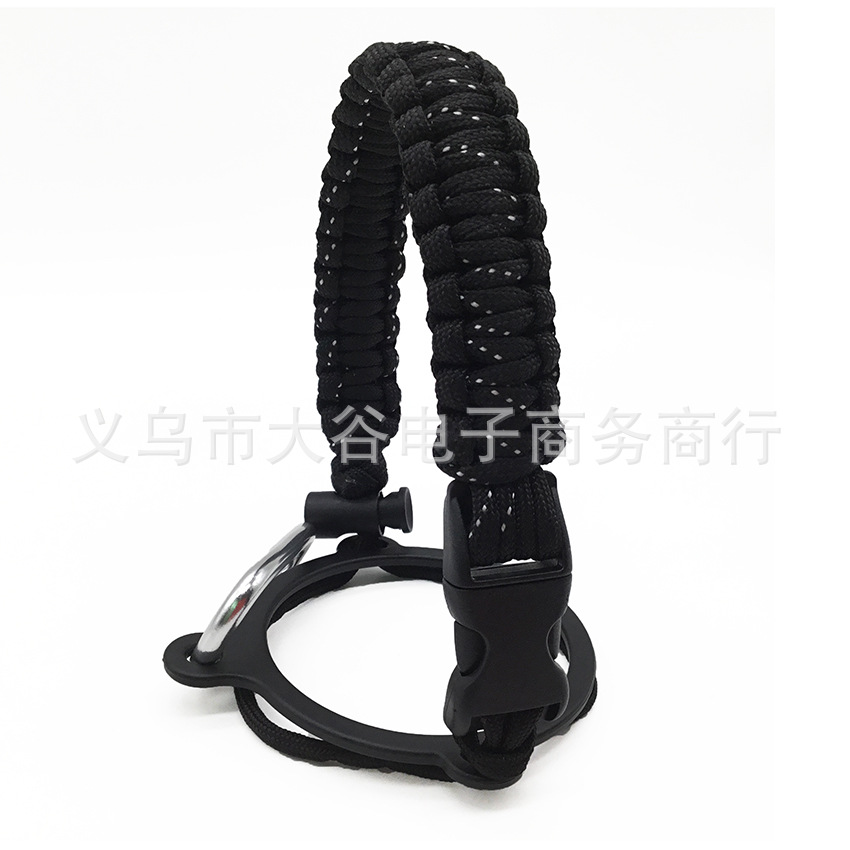 Amazon hidro frasco espacio olla llevar cuerda boca ancha taza de agua cuerda trenzada hervidor llevar cuerda portátil