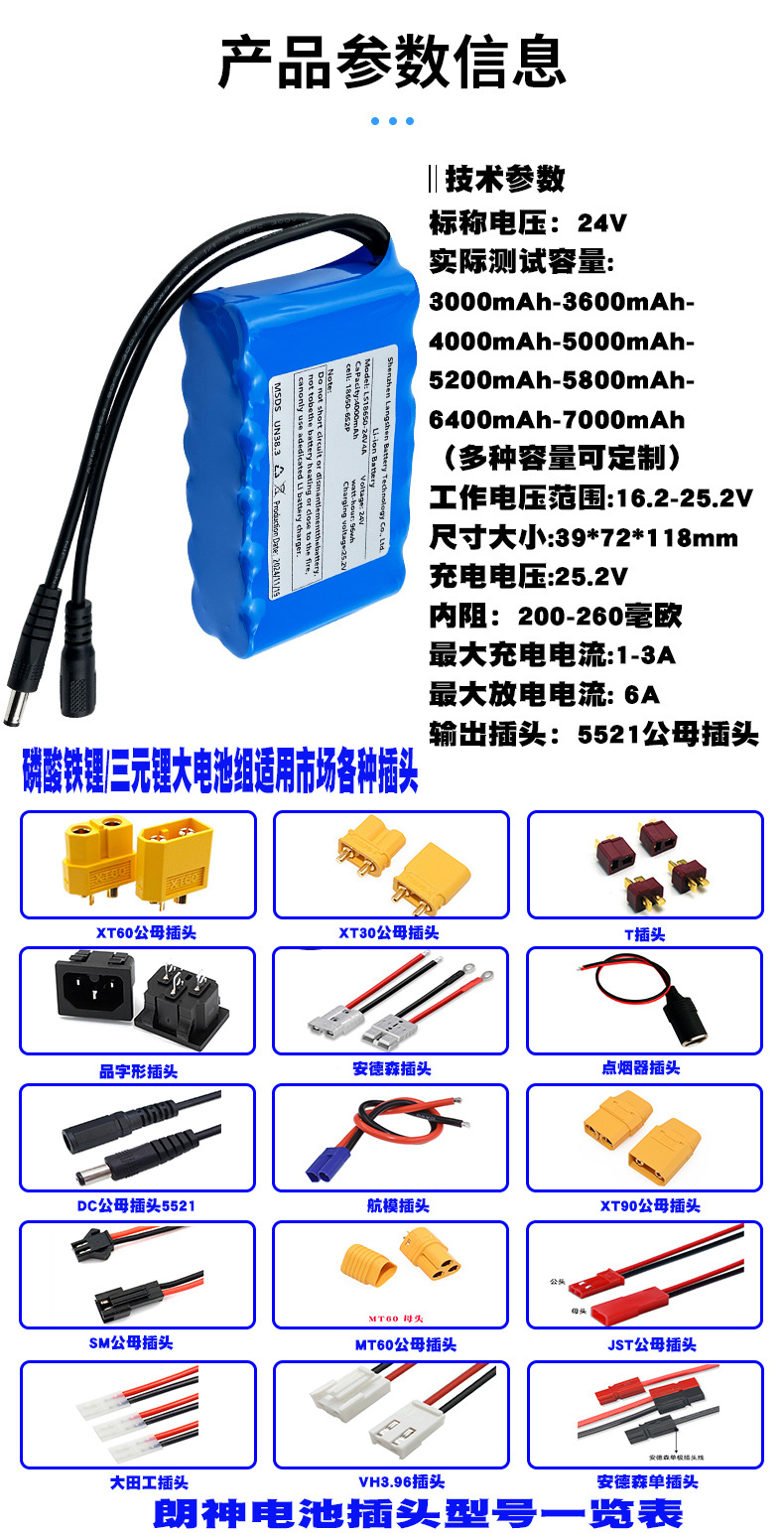 18650 lithium battery pack 24V5200MAH details page_03