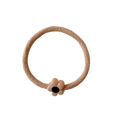 Korean high-end headband, exquisite thickened hair band and rubber band for women to tie ponytail with high elasticity and love balls, headband leather case