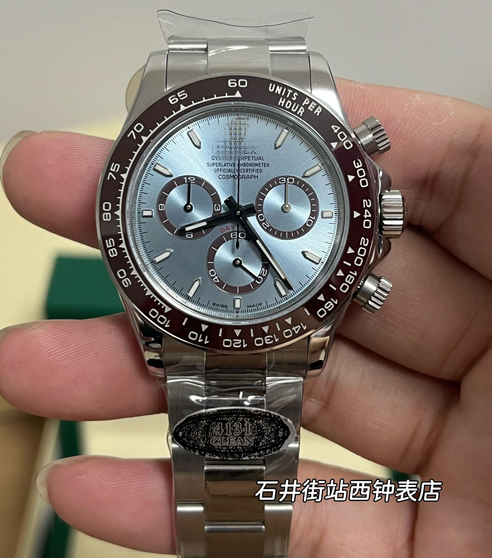 Fábrica limpia nueva DiTona multifuncional Hielo Landi4131 Panda Di cronógrafo mecánico para hombres estación independiente