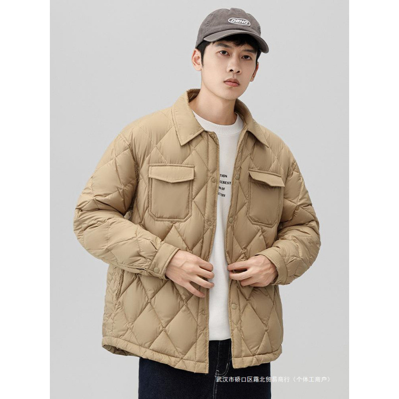 Demi-season classic light and thin short shirt