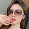 Trend sunglasses, square glasses, Korean style