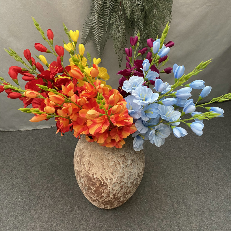 Single Amaryllis No. 3 Chinese-Style Conference Hotel Flower Arrangement Home Decoration Artificial Flower Clivia Artificial Flower