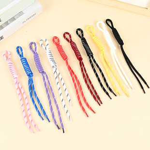 Handmade braided rope colorful bag hanging mobile phone chain lanyard fashion diy polyester key rope pendant jewelry pendant
