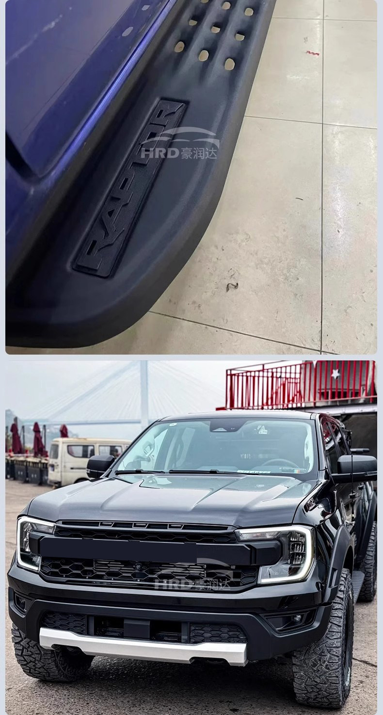 Suitable for Ford Ranger Modification to Raptor-Style Body Kit, Front Grille, Wide-Body Wheel Arches, Black Warrior Kit Modification