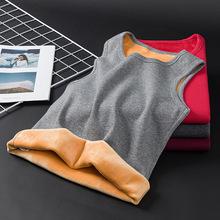 冬季保暖马甲背心男胖子棉质加绒加厚宽松300斤可穿加厚保暖