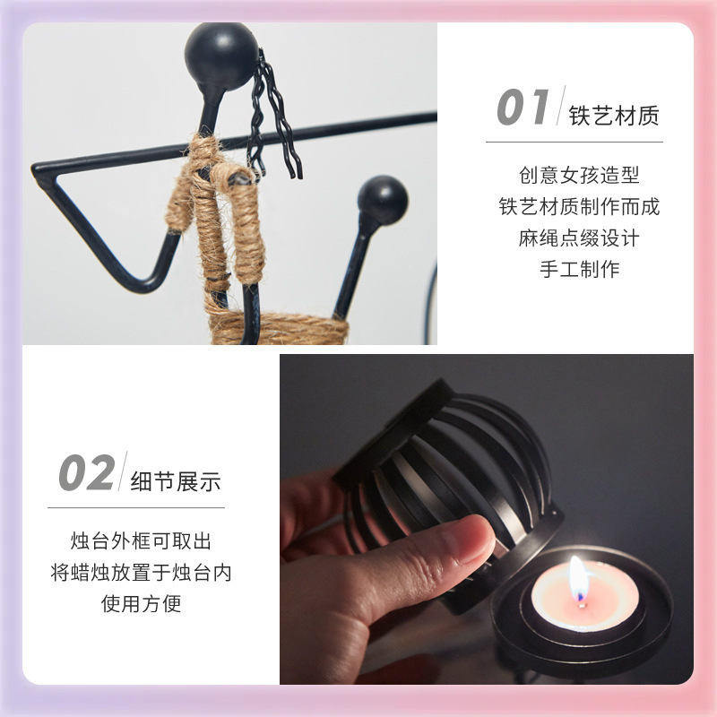 ✅ ヨーロッパのパーソナライズされたクリエイティブキャンドル、北欧レストランのテーブル装飾、バーの装飾、装飾品|undefined