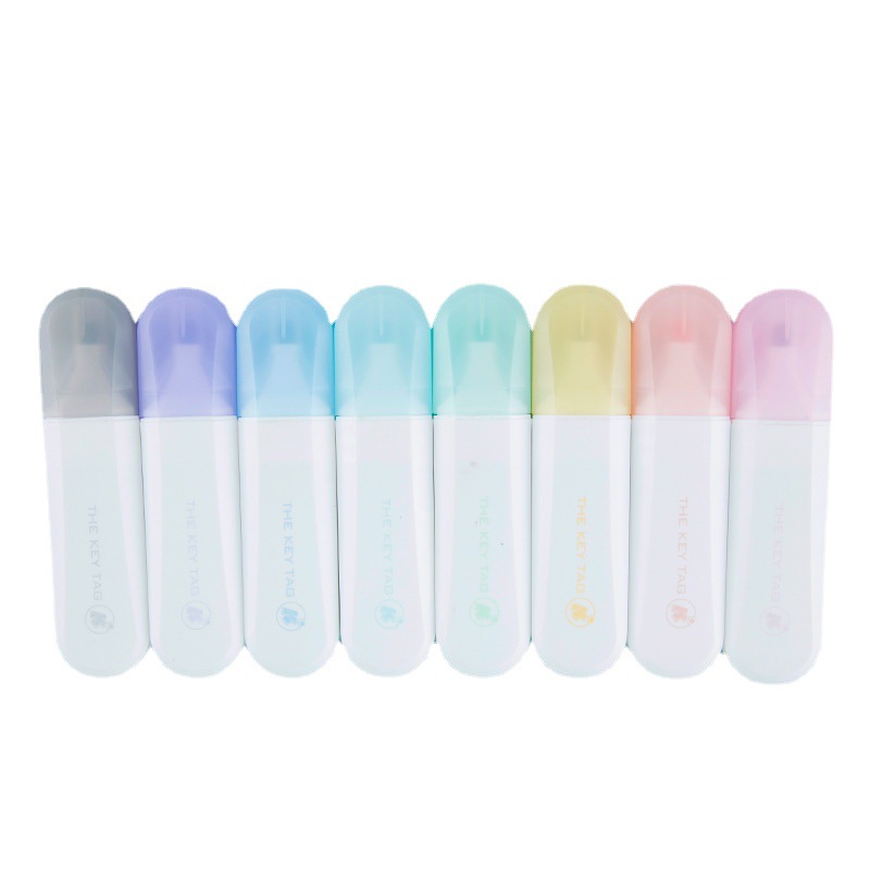 Color H992-8 protección ocular cabeza suave resaltador estudiante escuela suministros graffiti pintura multicolor diario pluma resaltador