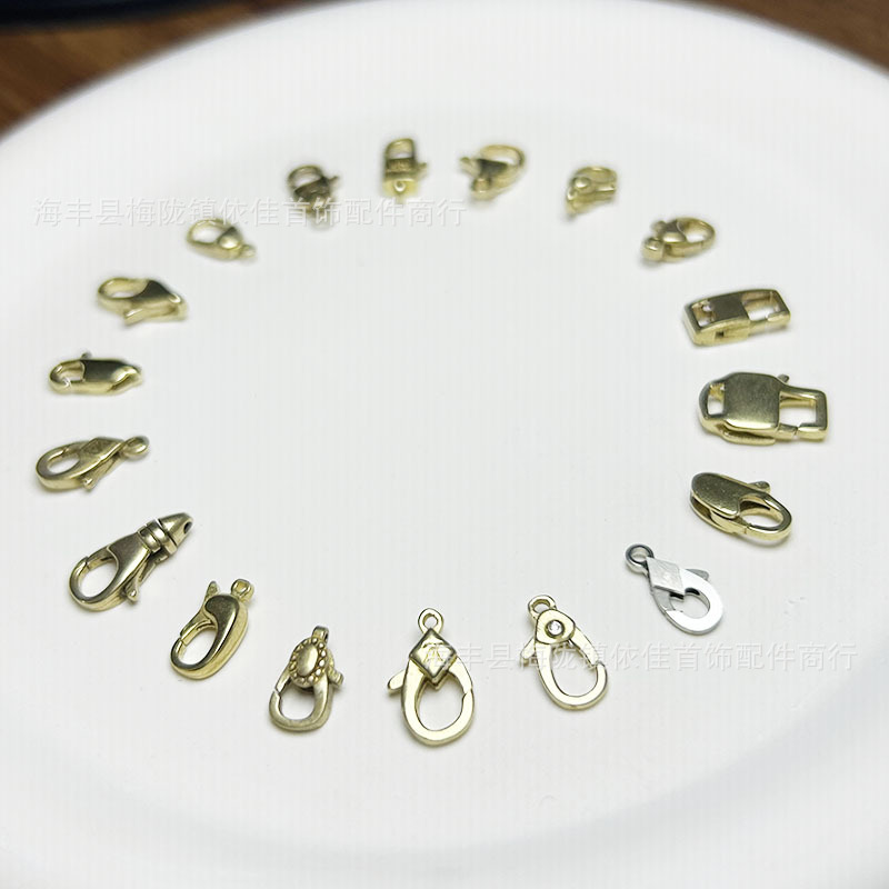 Brass Semi-Finished Jewelry Clasps for Major Brands, DIY Bracelets and Necklaces, New Handmade Clasp Accessories