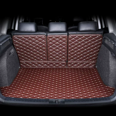 Trunk Mat car-specific full-cover trunk mat - trunk-semi-enclosed-modelcoffee-color-no-installation-required