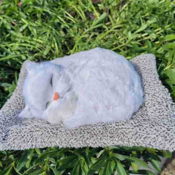 Decoración interior del automóvil adornos de automóviles carbón activado para dormir gato muñeca bolsa de carbón de bambú para gatos para eliminar formaldehído para eliminar el olor de carbón de bambú gato image 3