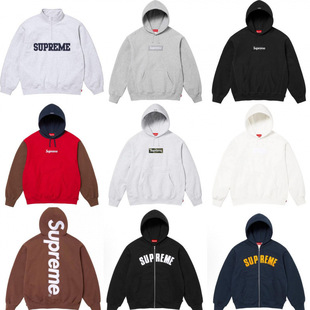 �߰汾supreme25SS ����HOODED SWEATSHIRT ��LOGO�ӽqñ���l��