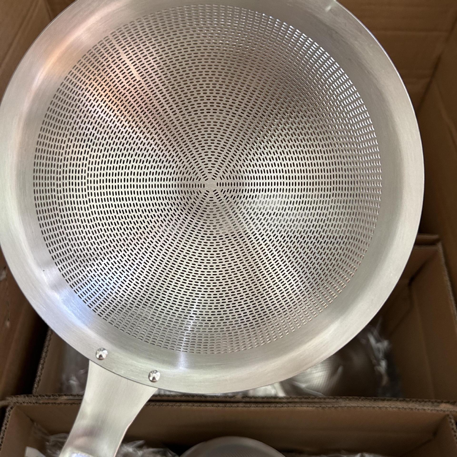 [Fuera de Alemania] Colador de acero inoxidable 304, filtro de fugas de malla fina, máquina de leche de soja, cuchara de olla caliente, cuchara de pantalla de filtro de medicina china