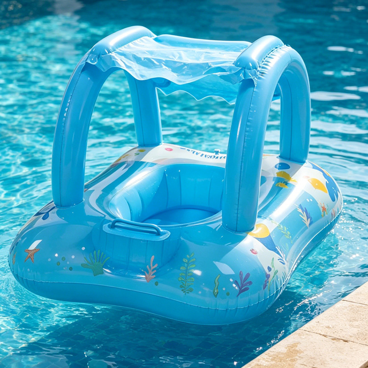 Anillo de natación infláble para niños pequeños barcos de agua para bebés embarcaciones de agua engrosado PVC asiento de niños PVC ecológico image 45