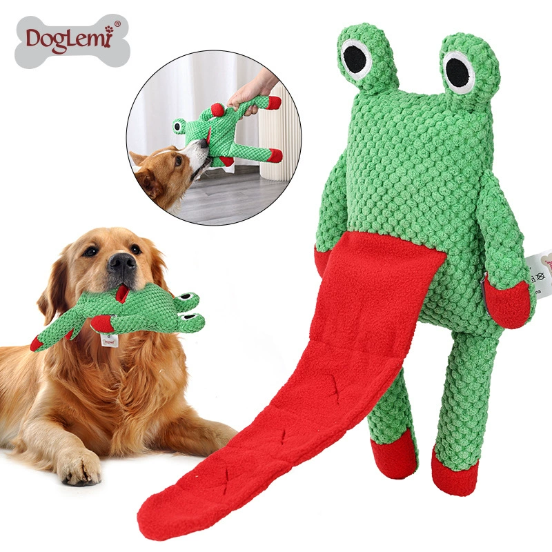 Игрушка-лягушка для снятия скуки для собак, развивающая игрушка для обнаружения утечки еды, игрушка-компаньон, устойчивая к укусам, товары для домашних животных, новый стиль, трансграничный стиль