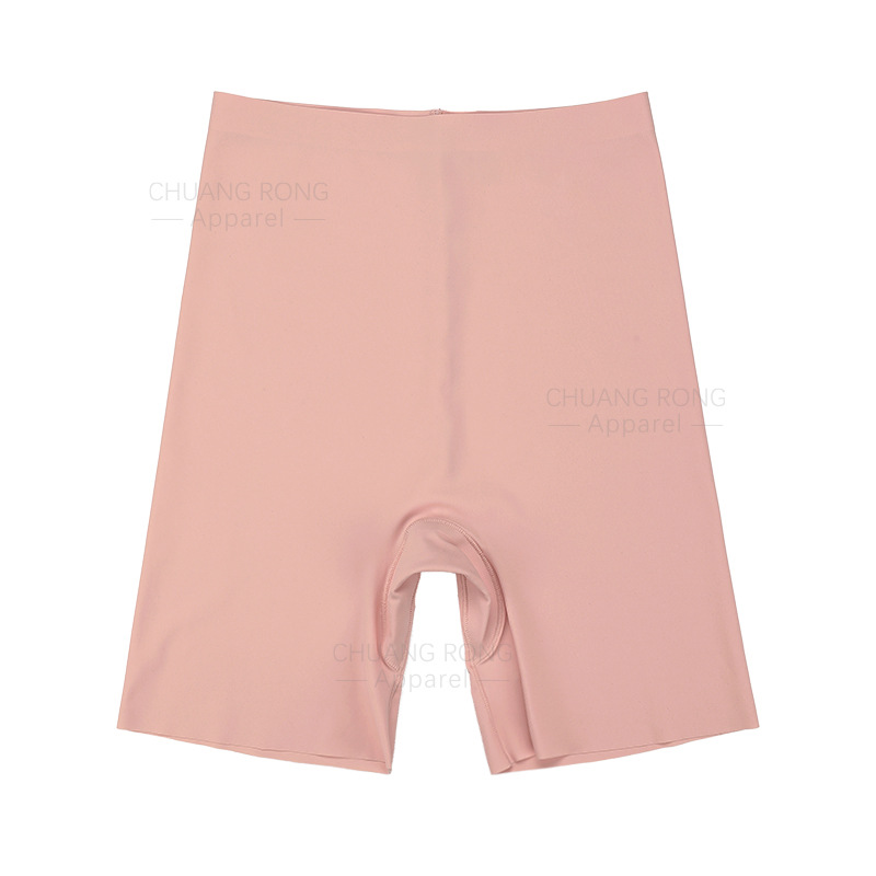 Pantalones de seguridad sin costuras de comercio exterior para mujer, cintura alta, glúteos, abdomen, leggings anti-brillo, seda de hielo de algodón puro delgado, exclusivamente transfronterizo