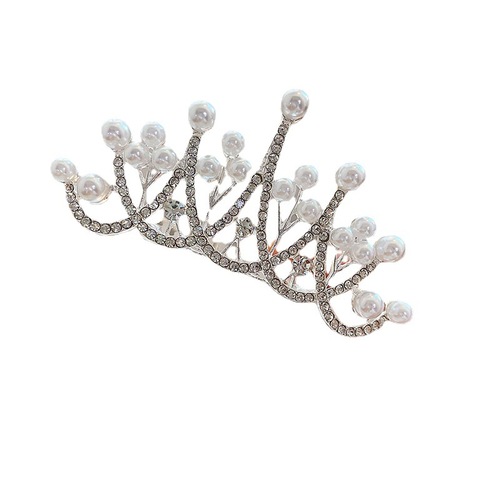 Princess Series Hair Comb, Crown, Shiny Water Diamond Hair Accessories, Hairpin, Ethereal and Charming, Teenage Ponytail Braided Hair Ornament