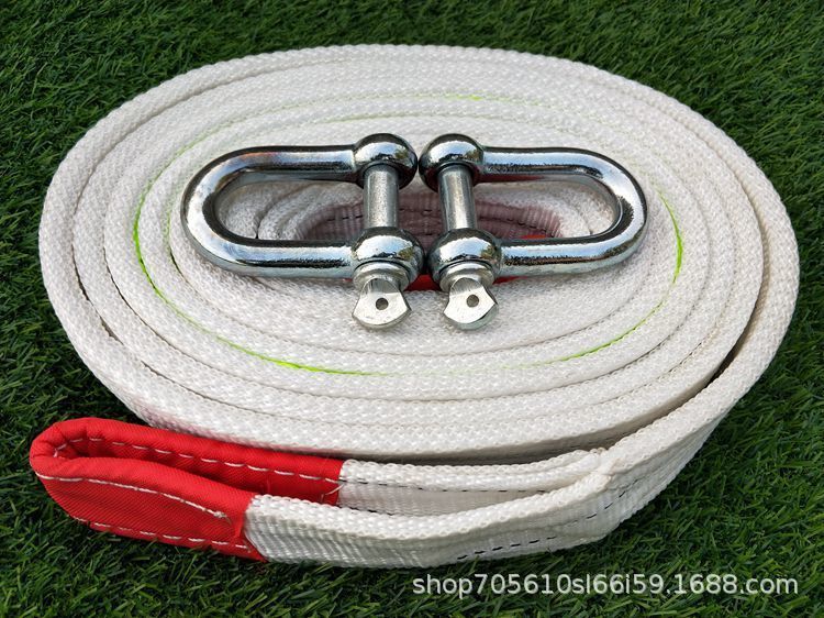 Car Towing Rope, Heavy-Duty 5-Ton, 10-Ton, 15-Ton Tow Rope, Vehicle Pulling Rope, Crane Towing Rope, Rescue Rope, Special Rope