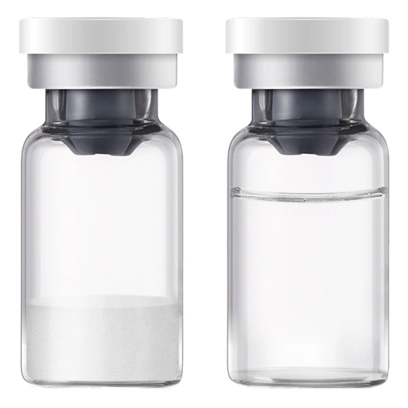 Голая пара образцов олигопептида Лиофилизированный порошок Источник Заводские опреснители Pockmark Увлажняющий компактный раствор для тонкого штамма для салона красоты