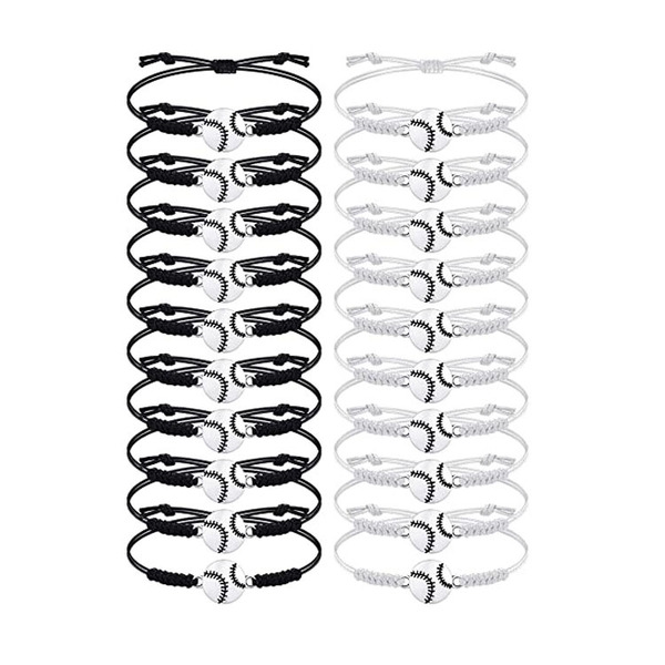 Baseball football basketball tennis woven waterproof bracelet…