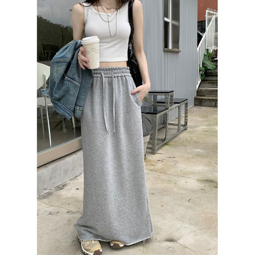 Black High-Waisted Semi-Body Skirt for Women -  Summer New Design Style, Unique Skirt, Body-Con Skirt, Medium Length A-Line Skirt