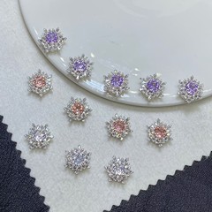 雪が降る人気アクセサリー手作り 14 k クリスタルブレスレット diy ジュエリーアクセサリーダイヤモンドカラービーズ
