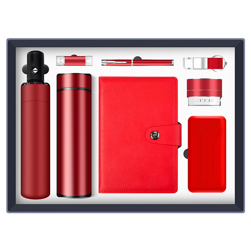 Business Gift Set Insulated Cup Notebook Office Gift Box Custom Logo for Clients and Employees Creative Handout Gift