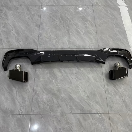 Suitable for Bmw 5 Series G30G38 Modified to M550 Model, Glossy Black Rear Diffuser, Small Body Kit, Tail Throat