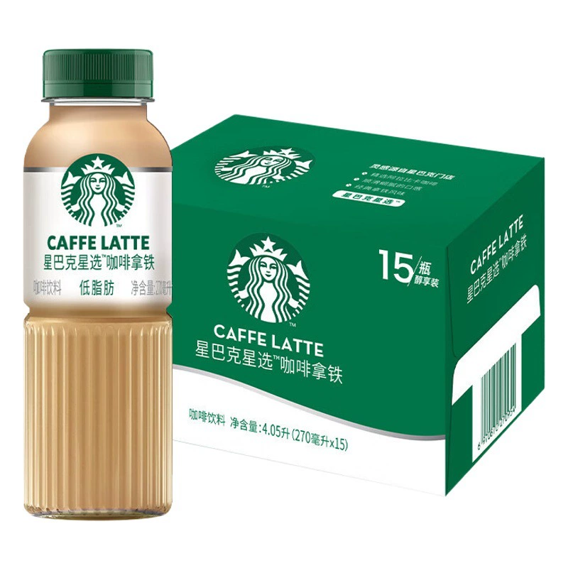 Starbucks Star Выбор 270ml * 15 бутылок готового к употреблению кофе латте Американский полный ящик оптом
