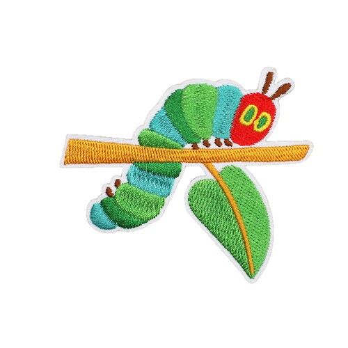 Caterpillar Embroidered Patch Bag Packaging Decor Watermelon Bug Computer Embroidery Label Rotten Apple Patch Stamp Zhangzi