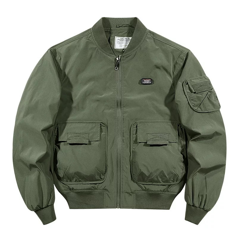 Autumn baseball sports jacket, oversize