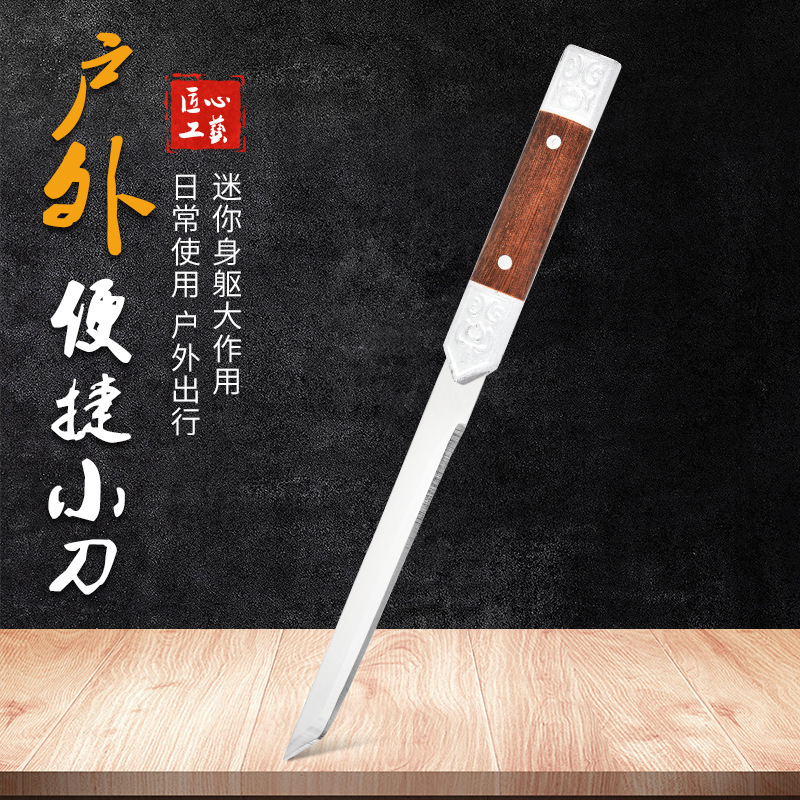 Recién lanzado para acampar de autodefensa al aire libre, carne multifuncional portátil, frutas y verduras, cortadas en rodajas, cuchillos de frutas, etc.