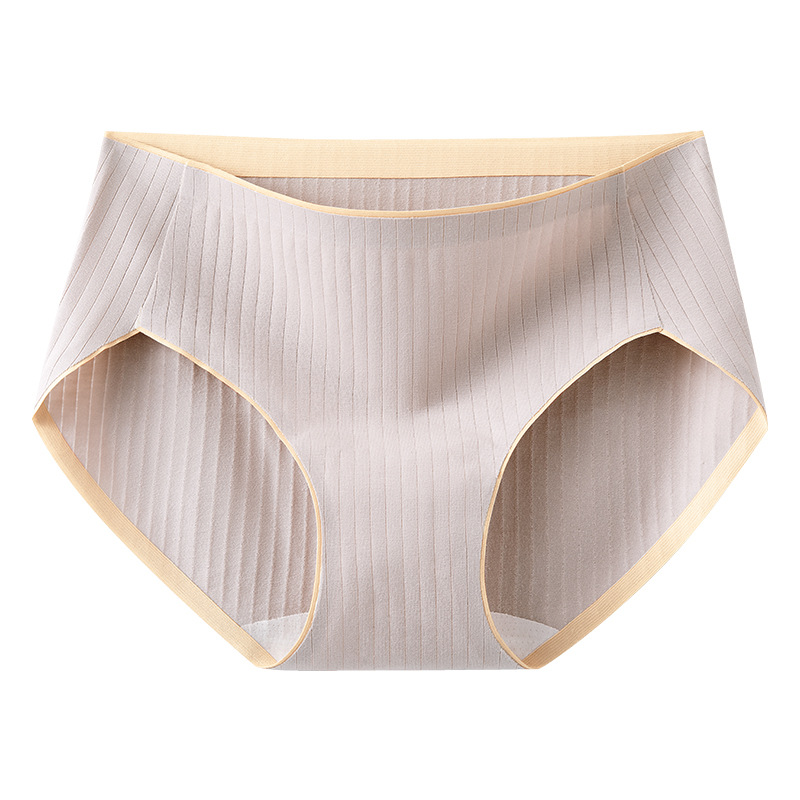 50 bragas sin costuras, rayas de cintura media, entrepierna larga, sin costuras, algodón 7A, cómodos calzoncillos para niñas sin costuras, cabeza de bragas image 12