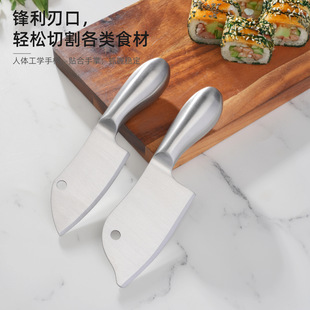 Foreign Trade Stainless Steel Cheese Knife and Fork Set with Hollow Handle, Butter Knife, Cheese Knife, Special 6-Piece Gift Box Set for Cutting