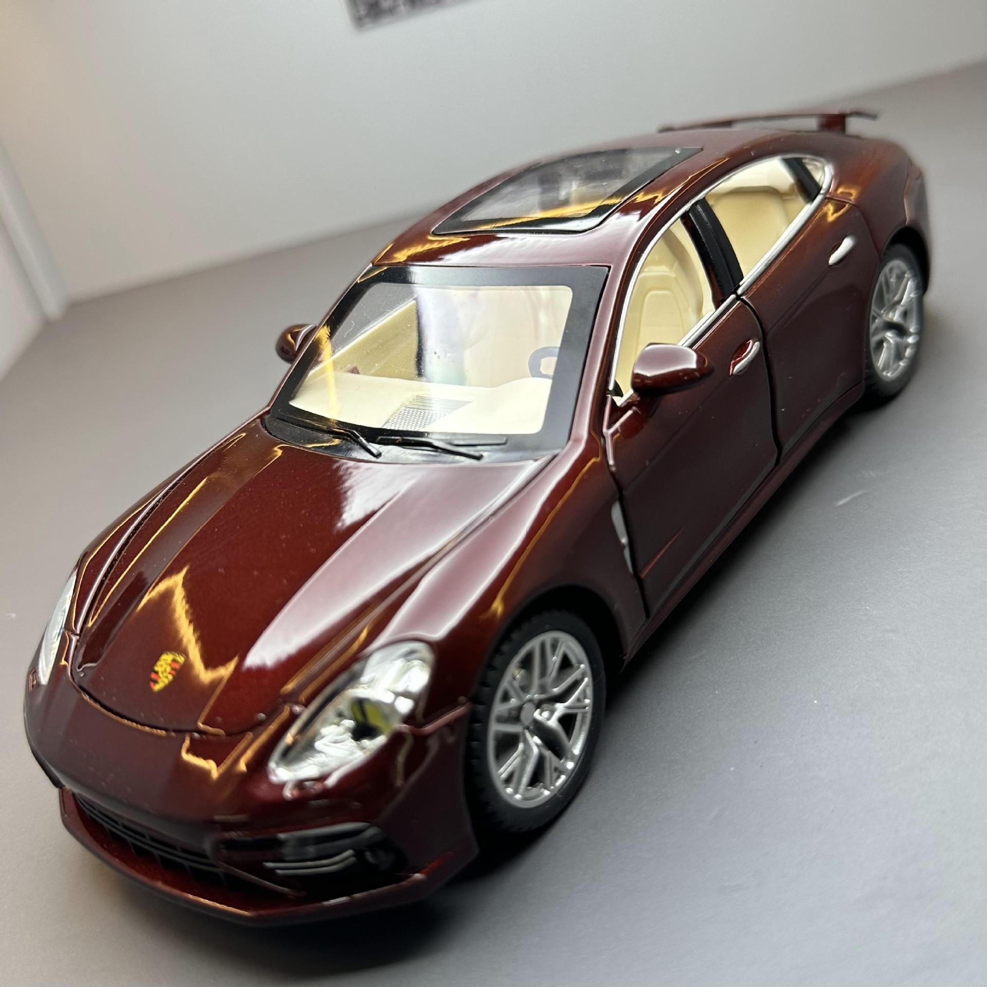 Coche de aleación coche modelo 1:24 pa frambuesa tirar coche sonido y luz tire de juguete coche modelo decoración colección