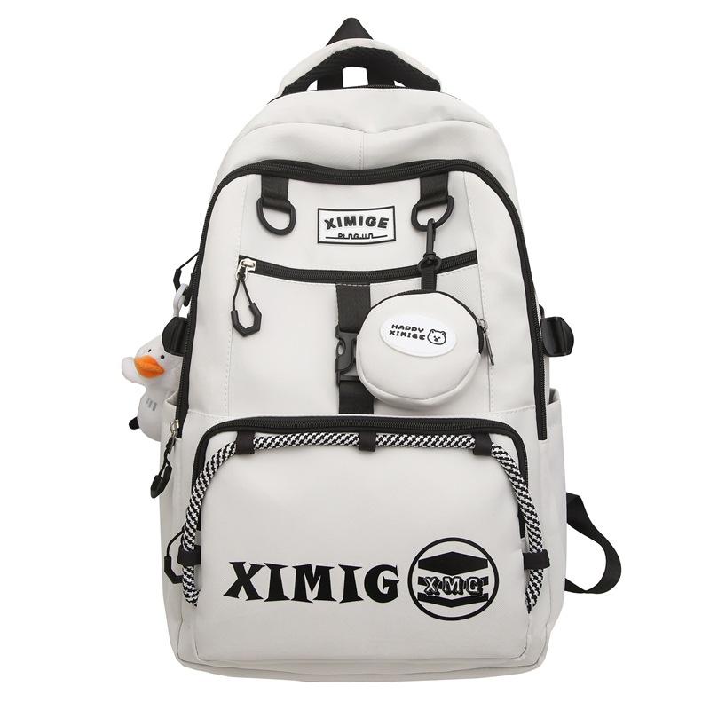 Linda chica mochila mochila mochila femenina versión coreana estrella chica de secundaria estudiante de secundaria mochila de gran capacidad y alto valor facial