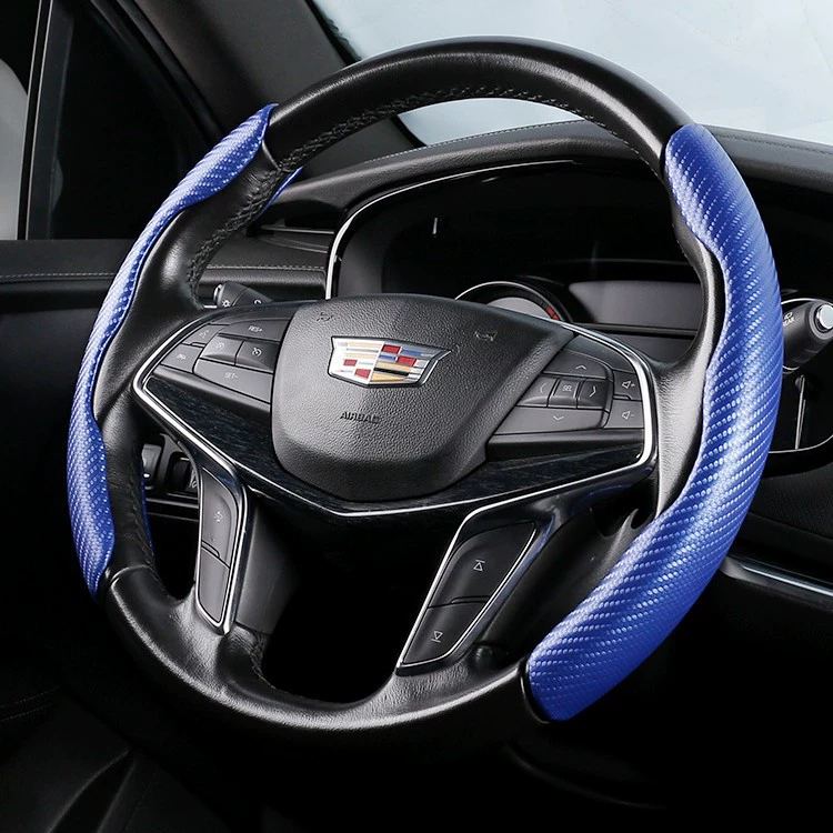 Чехол на руль автомобиля оптом Four Seasons унисекс спортивный рисунок из углеродного волокна ультратонкий нескользящий держатель для мопеда