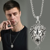 Necklace stainless steel hip-hop style, pendant, punk style, wholesale