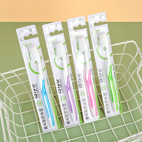 New Silicone Nano Soft Bristle Toothbrush Multi-Color Independent Dustproof Sheath Adult Gum Protector Manual Wholesale