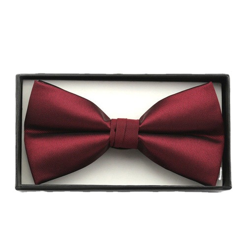 Men's Wedding Trousers, Korean Style Suit, Wine Red, Red, Men's Bow Tie, Newcomb Bow Tie, Fashionable