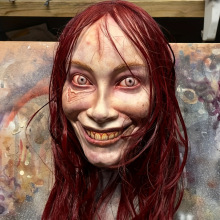 P 38552 Halloween latex mask ��ʥ���齺��߿羳����ͨ��