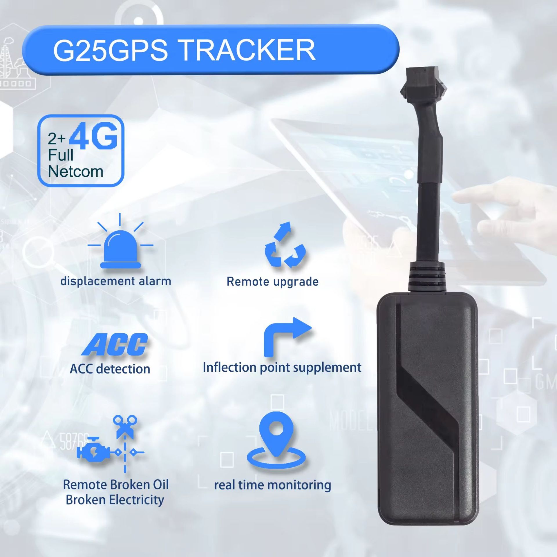Beidou Gps Vehicle-Mounted Locator Tracker Car Anti-Theft Tracker Electric Motorcycle Satellite Anti-Loss Device Flagship