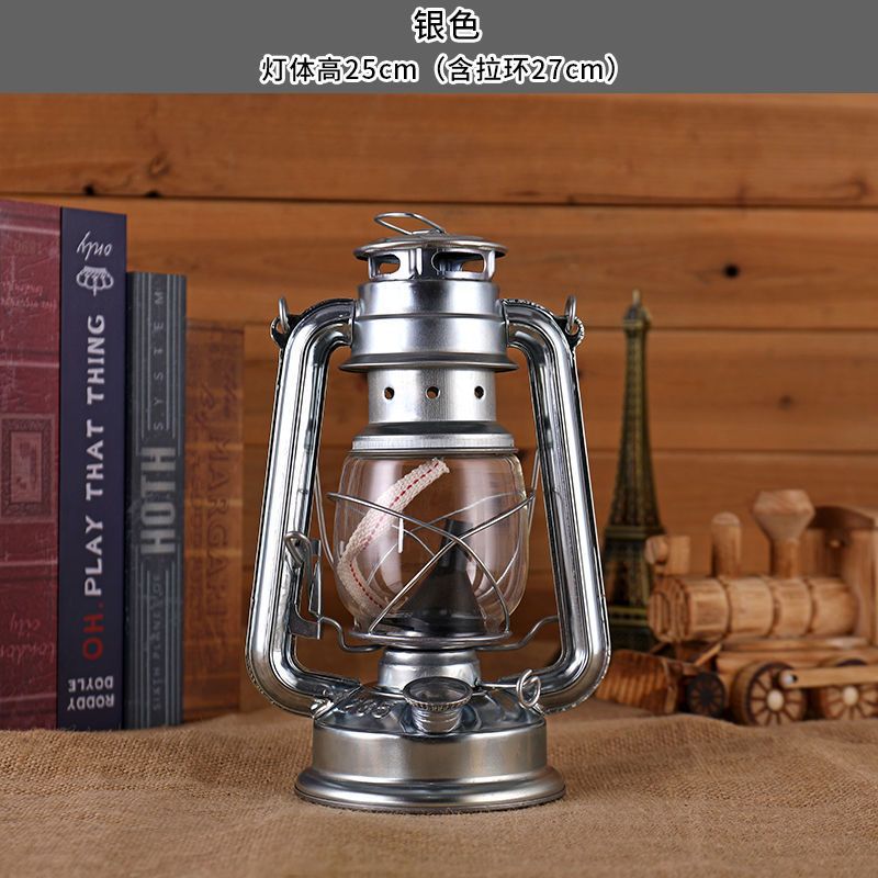 lámpara de aceite retro lámpara de caballo lámpara de queroseno portátil lámpara de camping lámpara de camping lámpara de camping lámpara de decoración de lámpara de campamento accesorios de fotografía