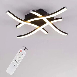 Cross-Border Led Ceiling Lamp Entrance Hall Aisle Lamp Four-Pronged Wavy Line Restaurant Corridor Balcony Lamp Modern
