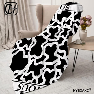 Cross-Border Popular Bear Print Blanket Picnic Blanket Soft and Comfortable Flannel Blanket Gift Aliexpress Manufacturer Blanket